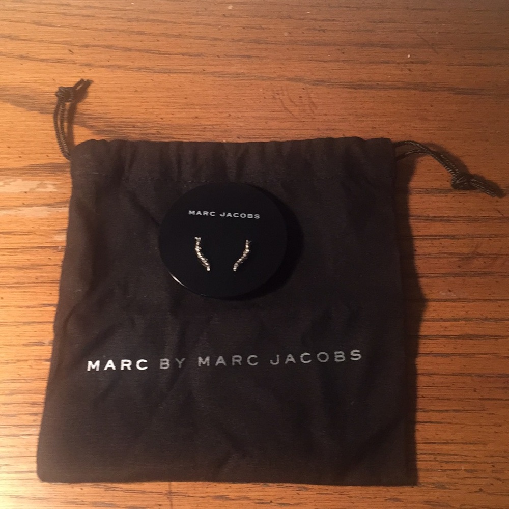 Marc by Marc Jacobs Caterpillar silver earrings